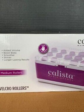 New Set of Calista Magic Stylers 14 Heated Self-Grip Rollers Short to Medium H